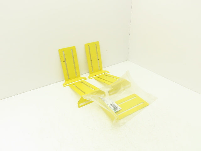 Allen Bradley 60-2723 2x8" Conveyor Sensor Reflector Bracket Yellow Lot of 5