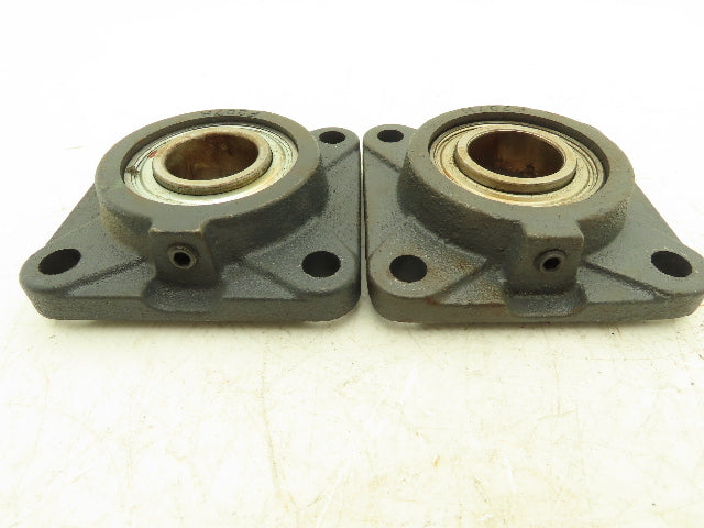 Hytrol F207H 4-Bolt Flange Mount Conveyor Pulley Bearing 1-7/16" Bore Lot of 2
