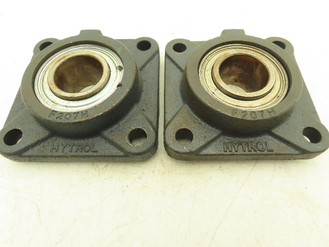 Hytrol F207H 4-Bolt Flange Mount Conveyor Pulley Bearing 1-7/16" Bore Lot of 2