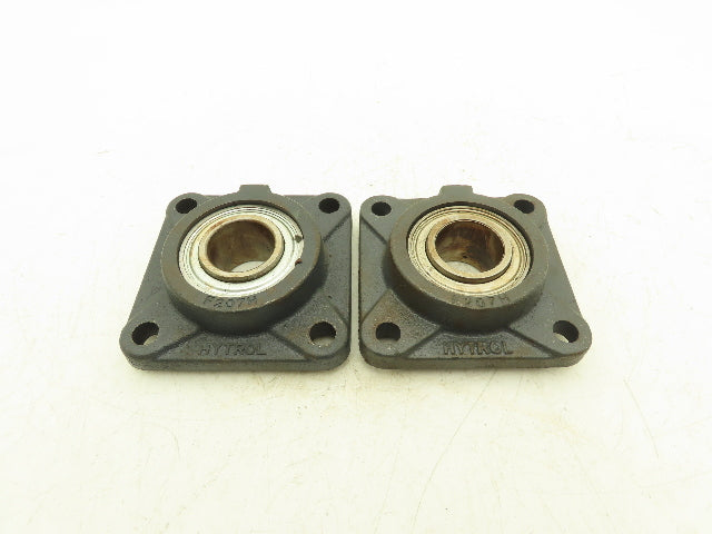 Hytrol F207H 4-Bolt Flange Mount Conveyor Pulley Bearing 1-7/16" Bore Lot of 2