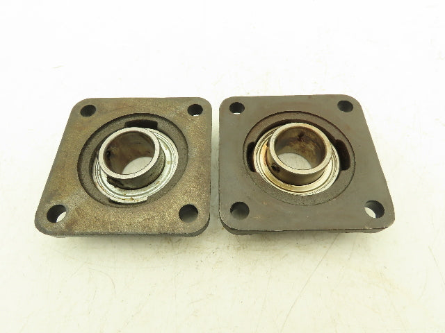 Hytrol F207H 4-Bolt Flange Mount Conveyor Pulley Bearing 1-7/16" Bore Lot of 2
