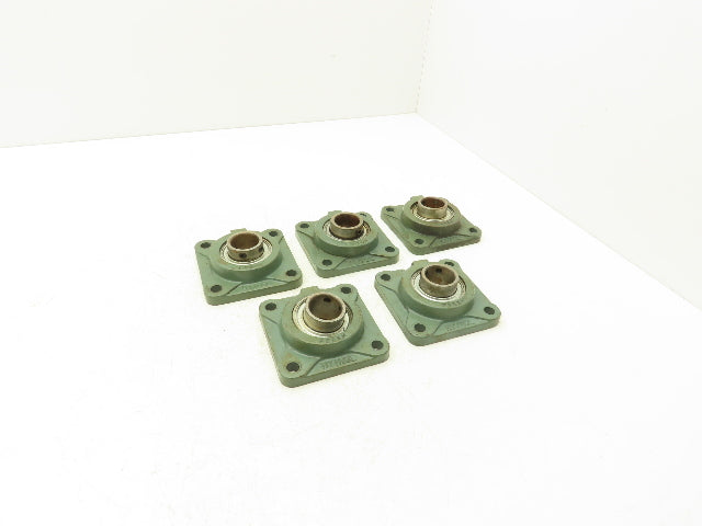 Hytrol F206H 4-Bolt Flange Mount Conveyor Pulley Bearing 1-3/16" Bore Lot of 5
