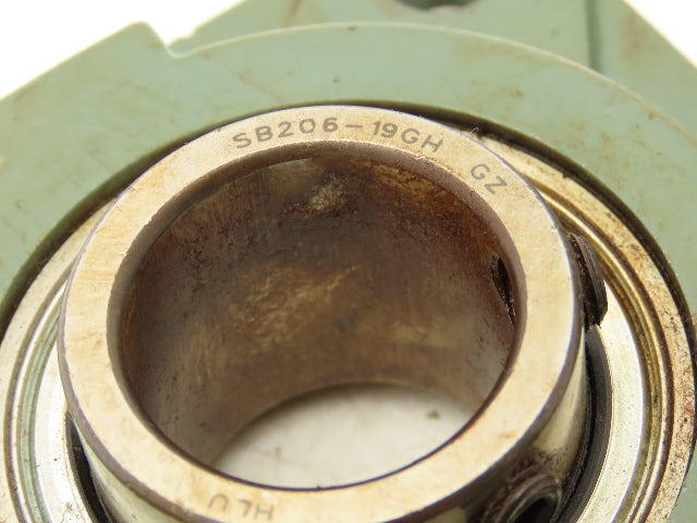 Hytrol F206H 4-Bolt Flange Mount Conveyor Pulley Bearing 1-3/16" Bore Lot of 5