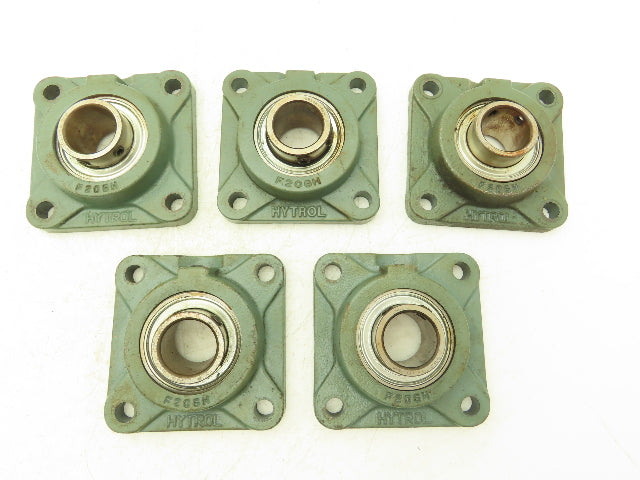 Hytrol F206H 4-Bolt Flange Mount Conveyor Pulley Bearing 1-3/16" Bore Lot of 5