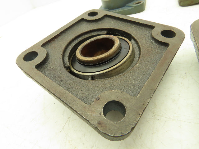 Hytrol/Dodge/AMI F206H SC206 4-Bolt Flange Mount Bearing 1-3/16" Bore Lot of 10