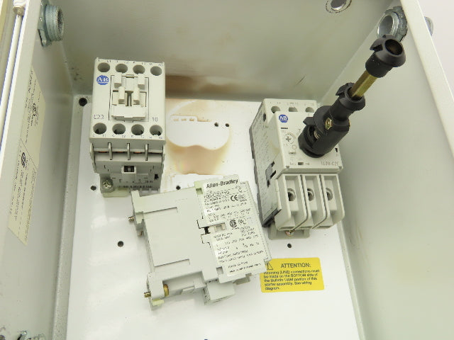 Allen Bradley 103H-NX2D Reversing Motor Starter Enclosed Disconnect 140M-C2E-C10