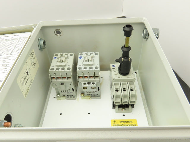 Allen Bradley 103H-NX2D Reversing Motor Starter Enclosed Disconnect 140M-C2E-C10