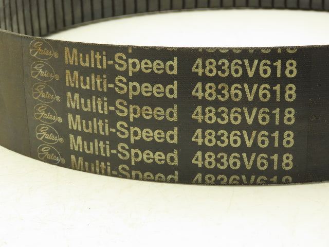 Gates 4836V618 Multi-Speed Rubber Timing Belt 3" Width 63.4" Length 9800-0155