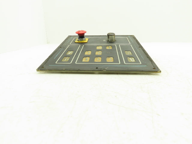 Cincinnati Milacron 3-525-0915A Operator Interface Panel w/ E-Stop *Missing Key*