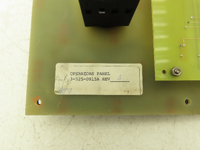 Cincinnati Milacron 3-525-0915A Operator Interface Panel w/ E-Stop *Missing Key*
