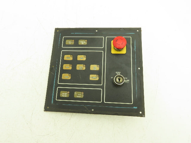 Cincinnati Milacron 3-525-0915A Operator Interface Panel w/ E-Stop *Missing Key*