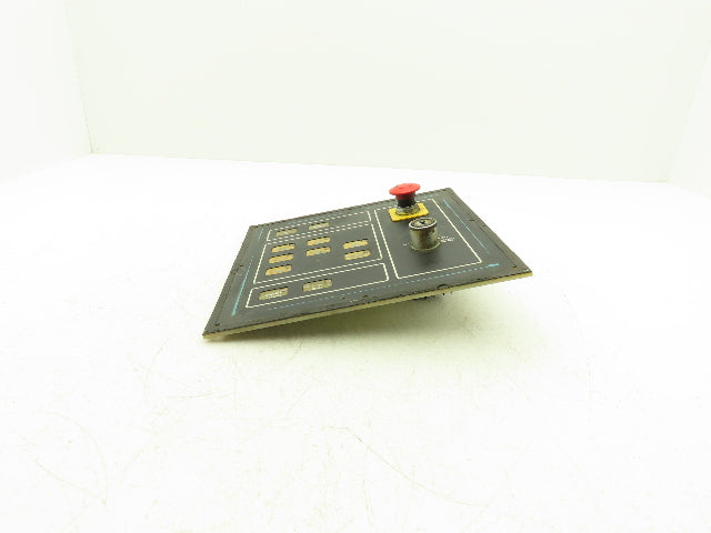 Cincinnati Milacron 3-525-0915A Operator Interface Panel w/ E-Stop *Missing Key*