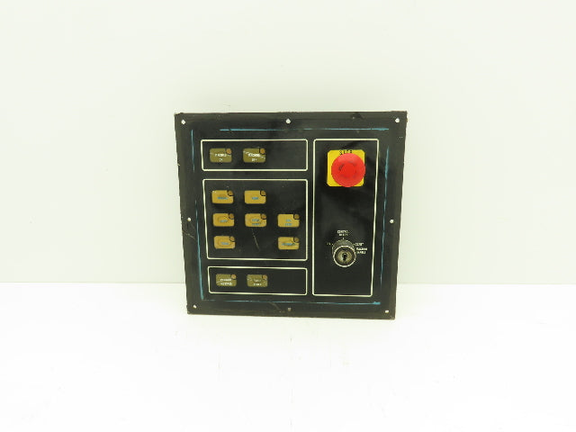 Cincinnati Milacron 3-525-0915A Operator Interface Panel w/ E-Stop *Missing Key*