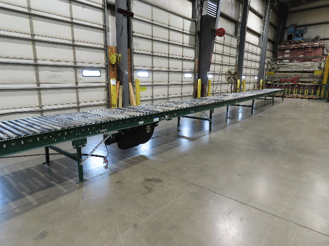 Dematic 42"x 61' 6" Accumulating Roller Conveyor Belt Drive 40"BF 460V 168FPM