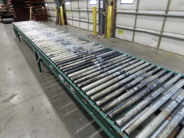 Dematic 42"x 61' 6" Accumulating Roller Conveyor Belt Drive 40"BF 460V 168FPM
