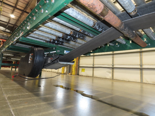 Dematic 42"x 61' 6" Accumulating Roller Conveyor Belt Drive 40"BF 460V 168FPM