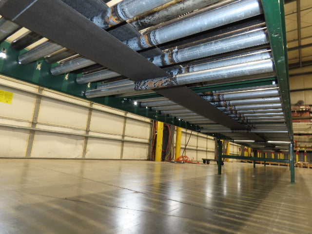 Dematic 42"x 61' 6" Accumulating Roller Conveyor Belt Drive 40"BF 460V 168FPM