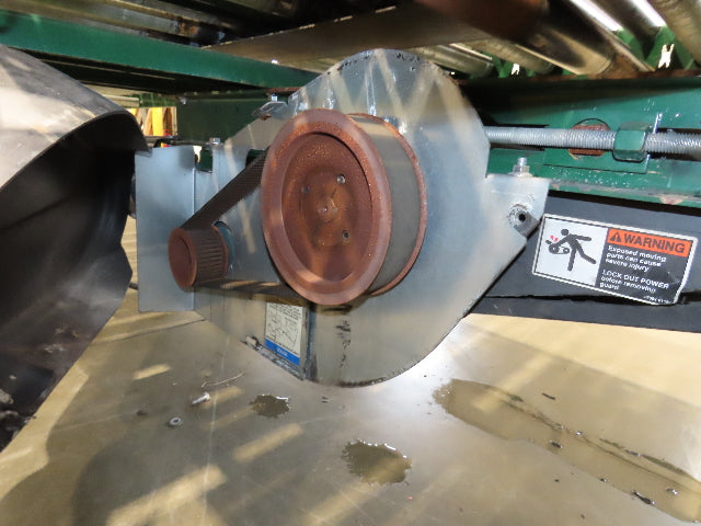 Dematic 42"x 61' 6" Accumulating Roller Conveyor Belt Drive 40"BF 460V 168FPM