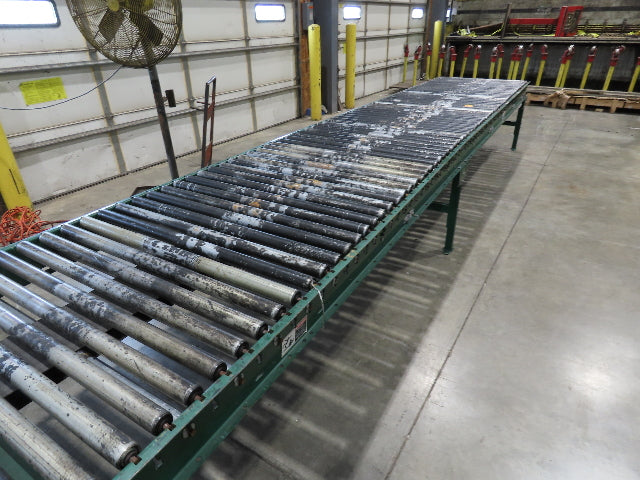 Dematic 42"x 61' 6" Accumulating Roller Conveyor Belt Drive 40"BF 460V 168FPM