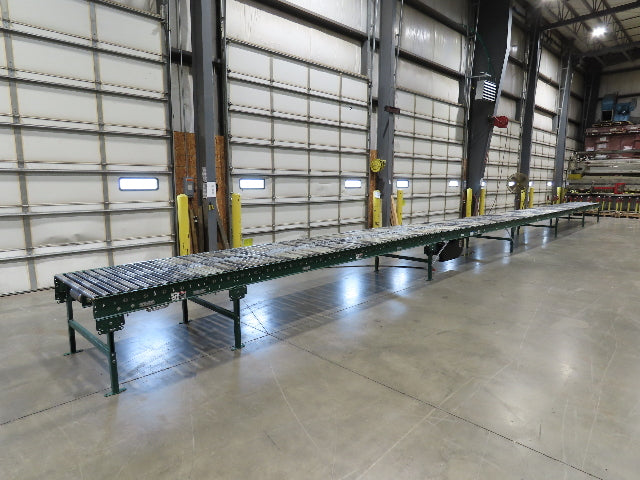 Dematic 42"x 61' 6" Accumulating Roller Conveyor Belt Drive 40"BF 460V 168FPM