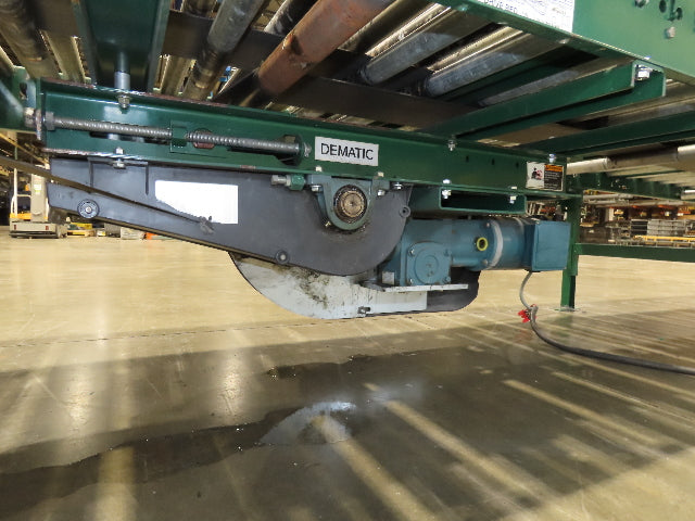 Dematic 42"x 61' 6" Accumulating Roller Conveyor Belt Drive 40"BF 460V 168FPM