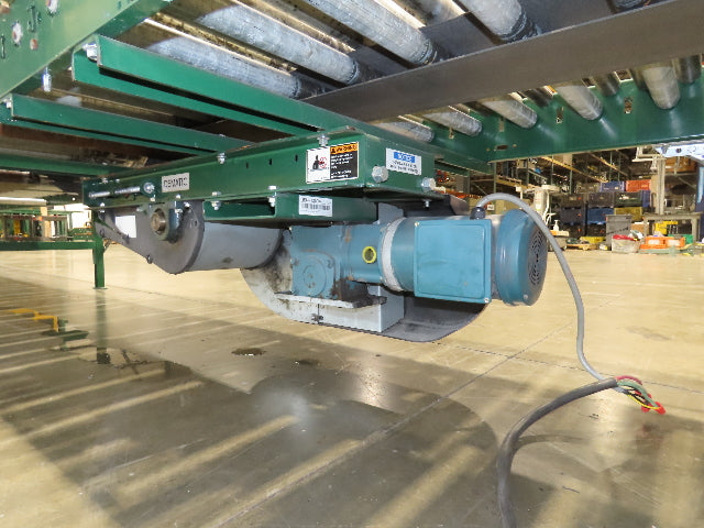 Dematic 42"x 61' 6" Accumulating Roller Conveyor Belt Drive 40"BF 460V 168FPM