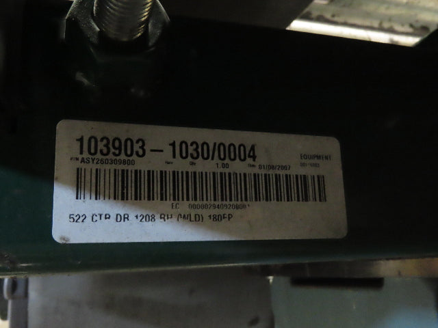 Dematic 42"x 61' 6" Accumulating Roller Conveyor Belt Drive 40"BF 460V 168FPM