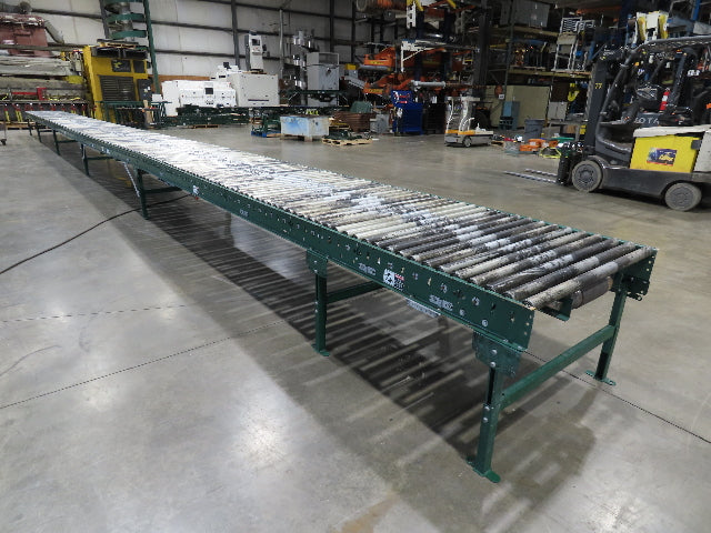 Dematic 42"x 61' 6" Accumulating Roller Conveyor Belt Drive 40"BF 460V 168FPM