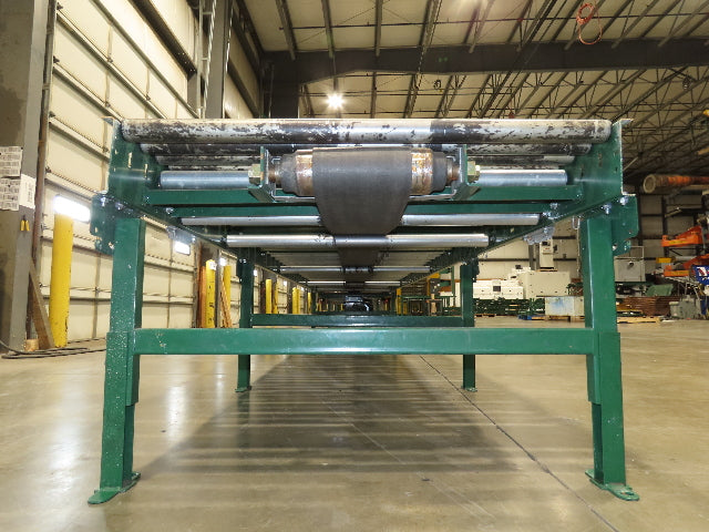 Dematic 42"x 61' 6" Accumulating Roller Conveyor Belt Drive 40"BF 460V 168FPM