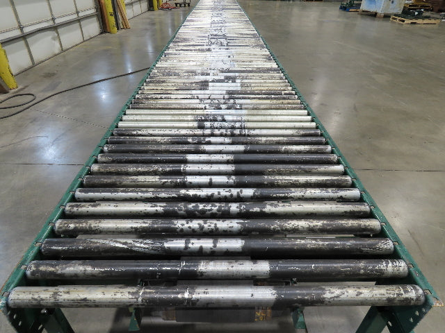 Dematic 42"x 61' 6" Accumulating Roller Conveyor Belt Drive 40"BF 460V 168FPM