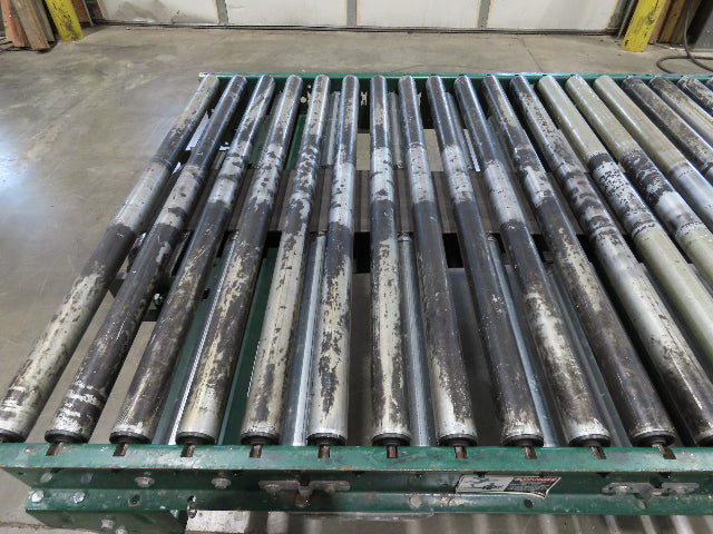 Dematic 42"x 61' 6" Accumulating Roller Conveyor Belt Drive 40"BF 460V 168FPM