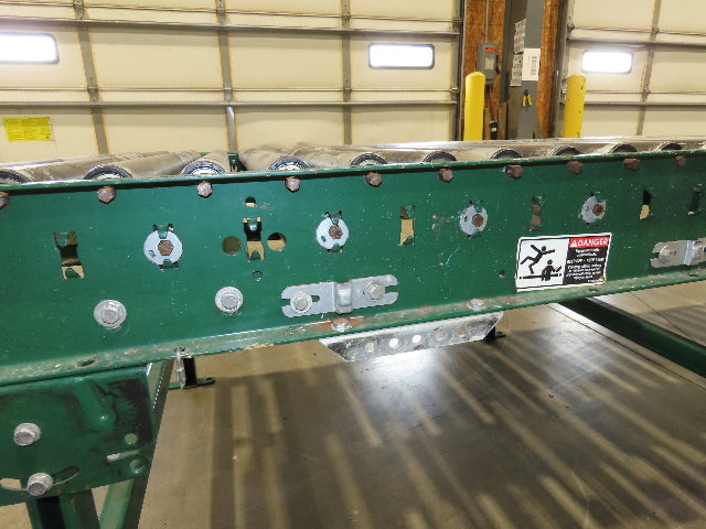 Dematic 42"x 61' 6" Accumulating Roller Conveyor Belt Drive 40"BF 460V 168FPM