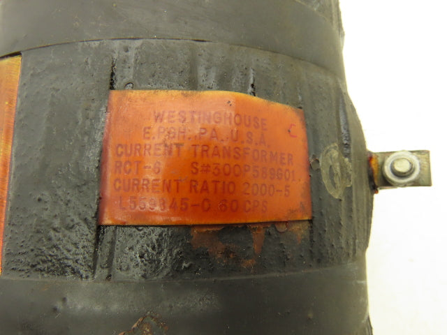 Westinghouse 300P589G01 RCT-6 Indoor Current Transformer 2000:5 Ratio L559845-C