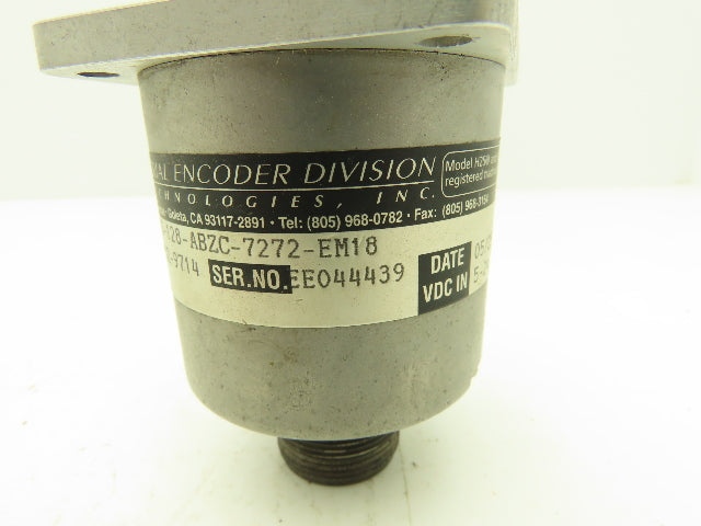 BEI Technologies XH25D-SS-128-ABZC-7272-EM18 Rotary Encoder 10-Pin 5-24VDC