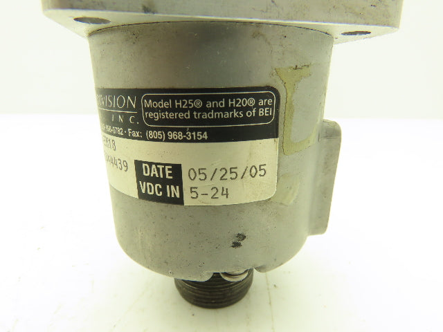 BEI Technologies XH25D-SS-128-ABZC-7272-EM18 Rotary Encoder 10-Pin 5-24VDC