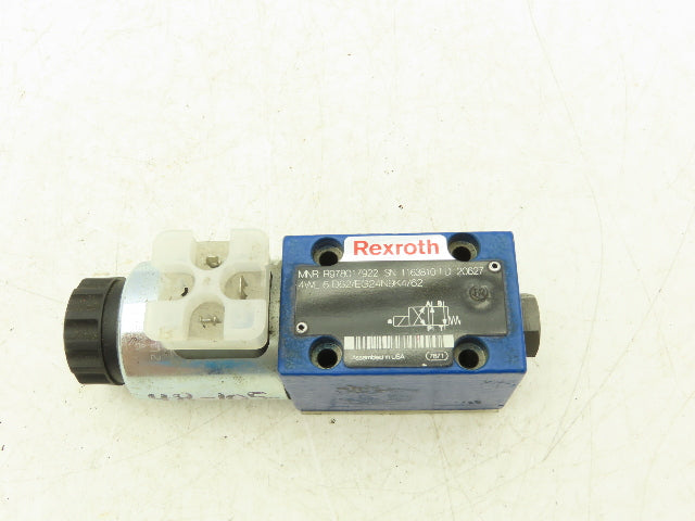 Rexroth 4WE6D62/EG24N9K4/62 Hydraulic Directional Solenoid Valve 24VDC 4/2