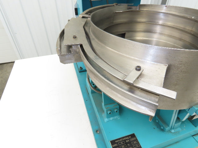 Stromag Vibratory Parts Feeder 15" Stainless Bowl 18x18" Feed Hopper 115V