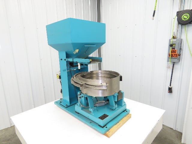 Stromag Vibratory Parts Feeder 15" Stainless Bowl 18x18" Feed Hopper 115V