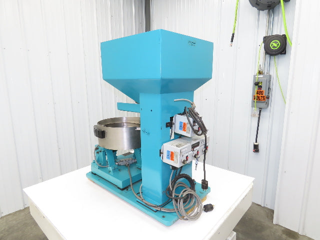 Stromag Vibratory Parts Feeder 15" Stainless Bowl 18x18" Feed Hopper 115V