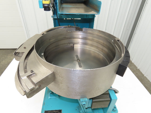 Stromag Vibratory Parts Feeder 15" Stainless Bowl 18x18" Feed Hopper 115V