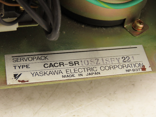 Yaskawa CACR-SR10SZ1SFY221 ServoPack Servo Drive 1Hp 230V 3PH