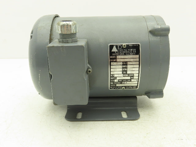 Delta Power Hydraulic 30810002 Pump Motor 1/2Hp 1725rpm 230/460V 3PH 2M4-56412