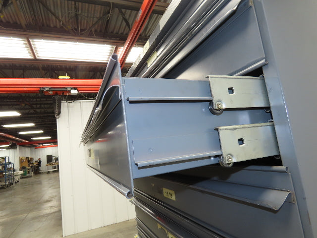 Equipto Industrial Parts Tool Storage 10 Drawer Cabinet 36x26x61" Sheet Metal