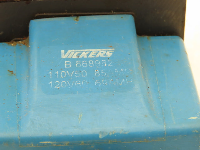 Vickers PBDG4S4L-012N-B-60 Hydraulic Directional Dual Solenoid Valve 120VAC