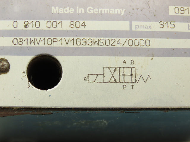Bosch 081WV10P1V1033WS024/00D0 Directional Solenoid Valve 24VDC 0810001804