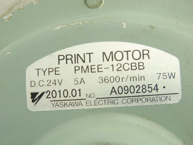 Yaskawa Electric PMEE-12CBB Welder Wire Motor Feeder 24VDC No Wire Guide