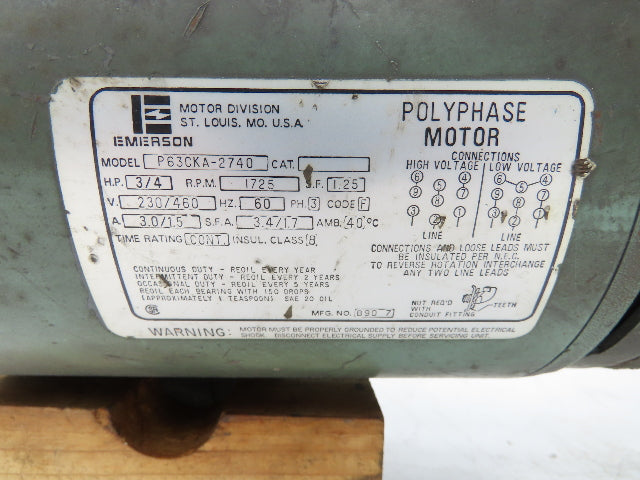Taco 1615B2E256.9 Bronze Centrifugal Pump 3/4Hp 230/460V 3PH 1.5"Flanged Inline