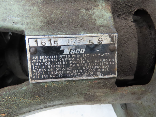 Taco 1615B2E256.9 Bronze Centrifugal Pump 3/4Hp 230/460V 3PH 1.5"Flanged Inline