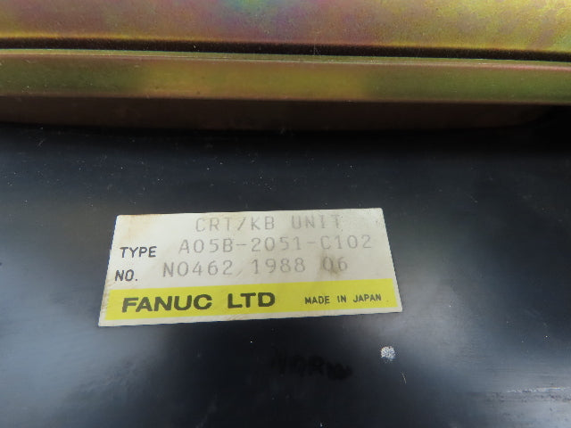 GMF Robotics A05B-2051-C102 Terminal Unit Keyboard/ CRT Monitor Assembly Unit