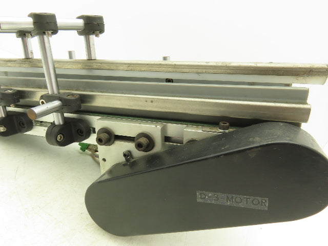 75mm 3"W Small Belt Conveyor 505mm 20"L Aluminum Frame Belt Drive Stepper Motor